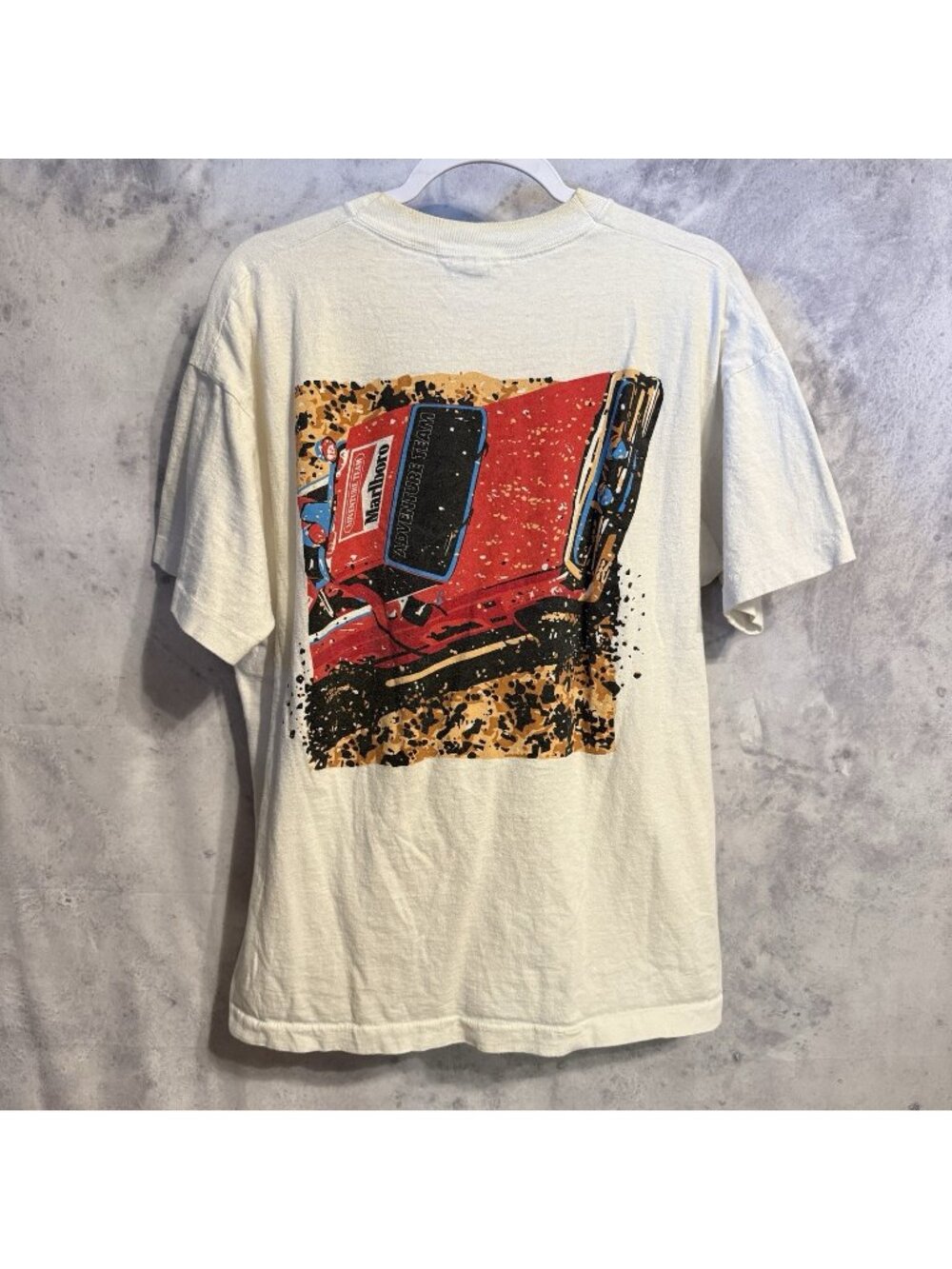 Vintage 90s Marlboro Adventure Team T Shirt Pick Up Truck Mens One Size